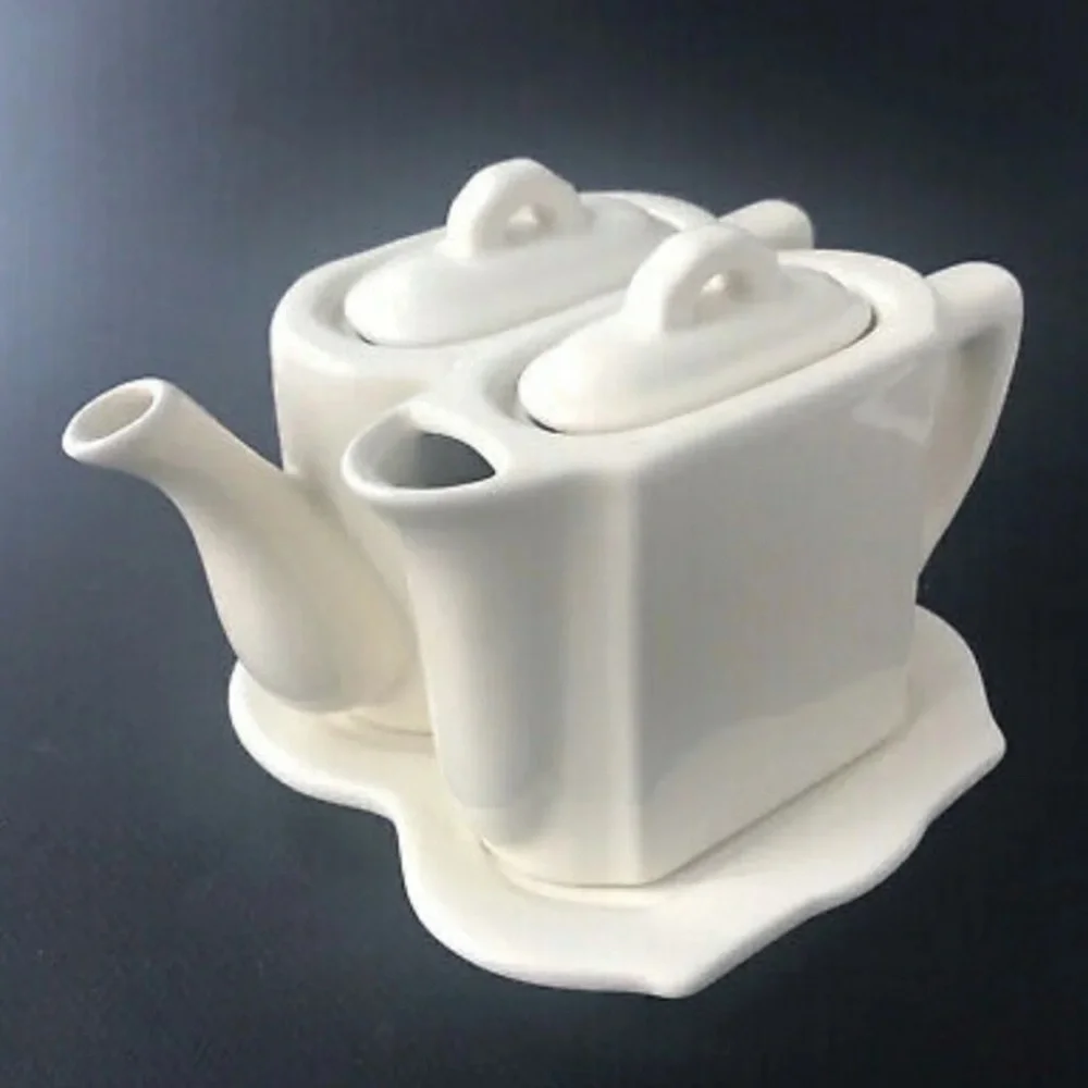 Restoration Hardware le pour duex tea for two 2 in original box 2001